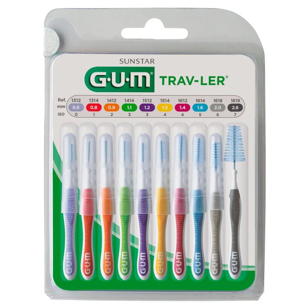 GUM TravLer Gap Brushes Mix Pack