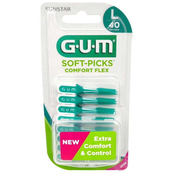 GUM Soft-Picks Comfort Flex LARGE- 40 stk.