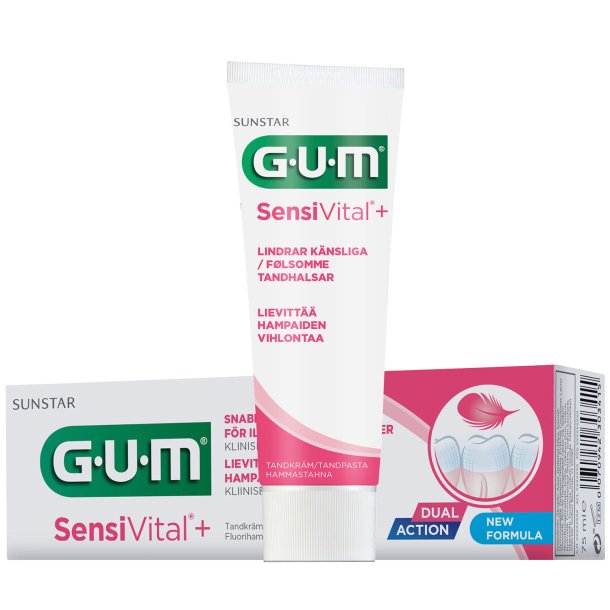 GUM SensiVital+ Zahnpasta gegen Vereisungen 75 ml