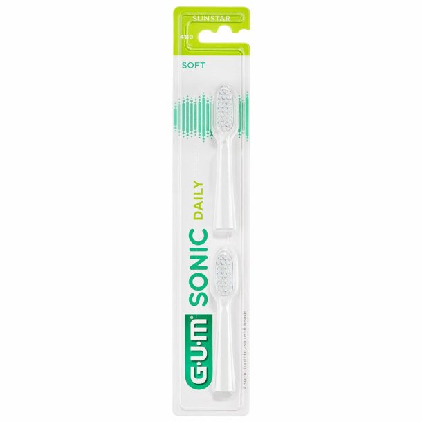 GUM Sonic Daily White Brush Heads 2 st. Pfyllning