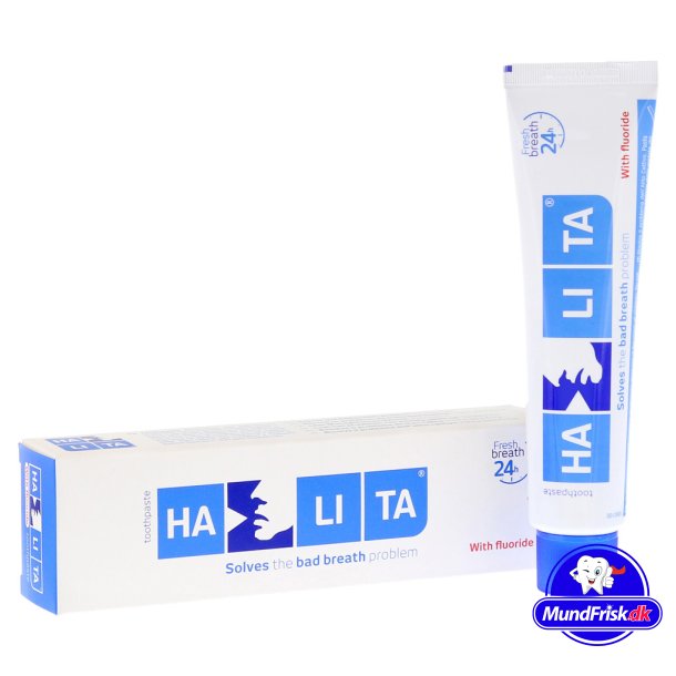 Zahnpasta gegen Mundgeruch Halita Fluorid + Xylitol 
