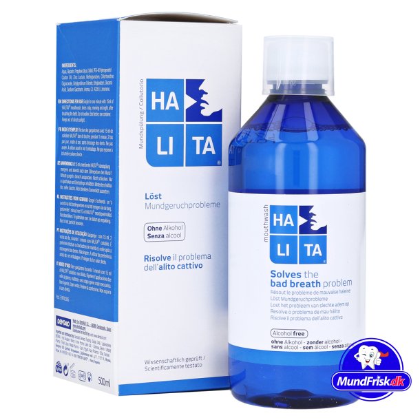 Halita Xylitol Mundskyl Mod Drlig nde 500 ml.