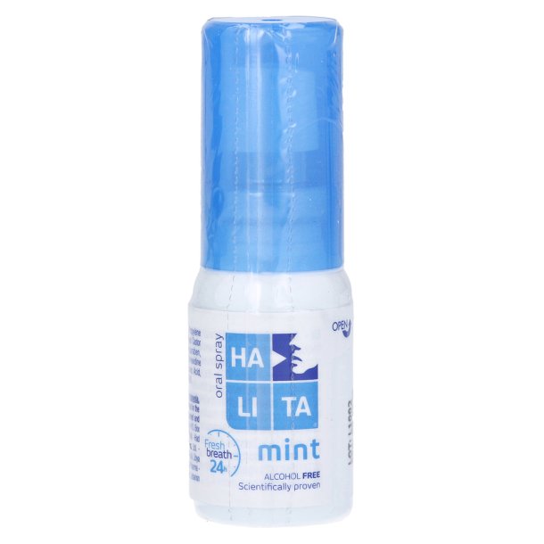 Halita Mint Munspray Med Xylitol - Effektiv mot dlig andedrkt 15 ml 