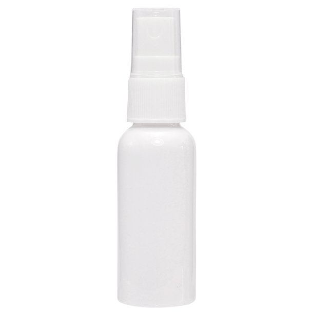 Spray-flaske - HVID Forstver til 30 ml. vske, gel mv.