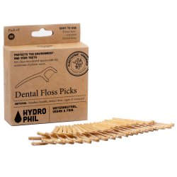 Hydrophil Floss Picks Tandtrdsbjler Bambus