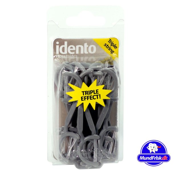 Idento Floss 2-sidiga Triple String Floss Hllare 25 st.