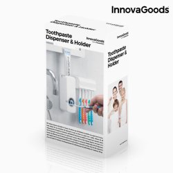 Tandkrmsdispenser + Tandborsthllare InnovaGoods