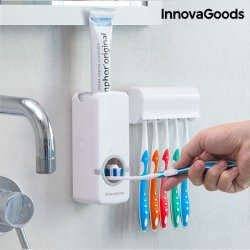 Tandkrmsdispenser + Tandborsthllare InnovaGoods