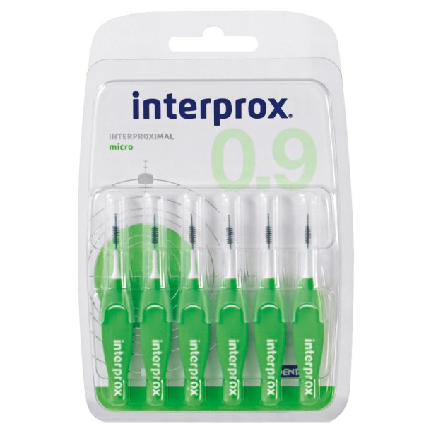 InterProx 4G Premium Space Brushes - Micro - 0,9 mm - GRN