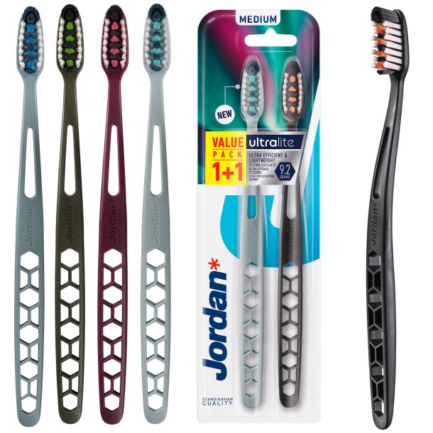 2 st. Jordan tandborstar UltraLite Medium