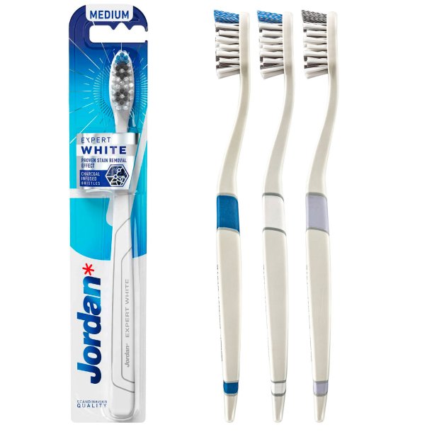 Jordan Tandborste Expert Vit Medium