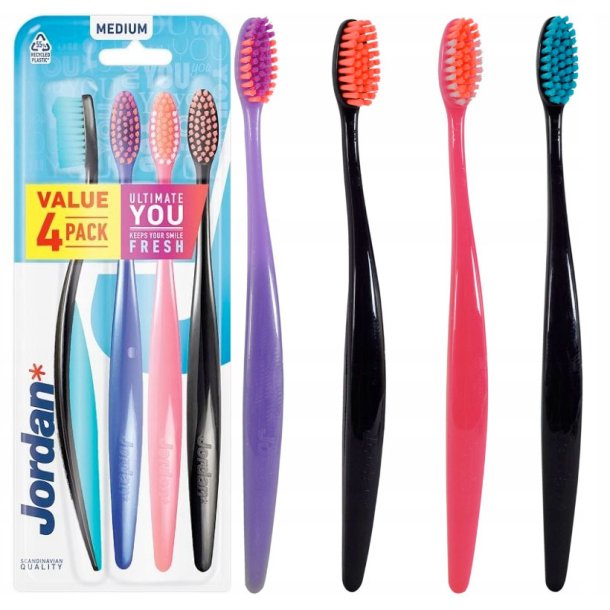 Jordan tandborstar 4 st. Ultimate You Medium