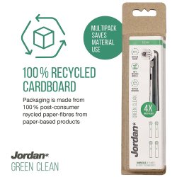 Jordan Svarte Brstehoder Grnne Rengjr 4 stk.