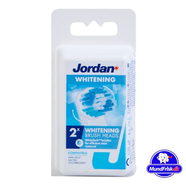 Jordan Clean Smile Whitening Brush Brstehoveder - 2 stk.