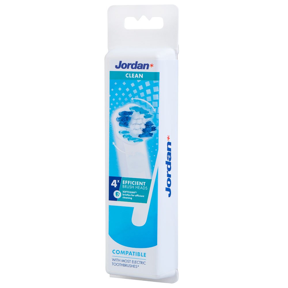 Jordan Clean Smile Brush Børstehoveder - 4 stk. Jordan Børstehoveder - MundFrisk.dk