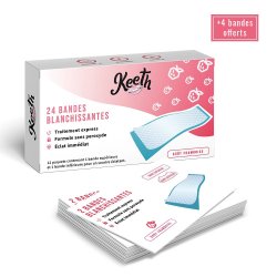 Tandblegnings-strimler Keeth Whitening Strips Raspberry