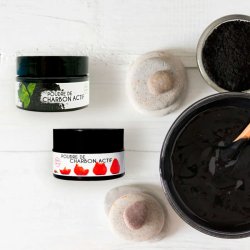 Keeth Tandblekning Tandkrm Pulver Strawberry Charcoal