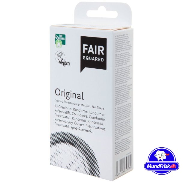 Vegan Kondomer Fair Squared Original 54 mm. 10 stk.