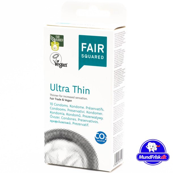 Vegan Kondomer Fair Squared Ultra Thin 53 mm. 10 stk.