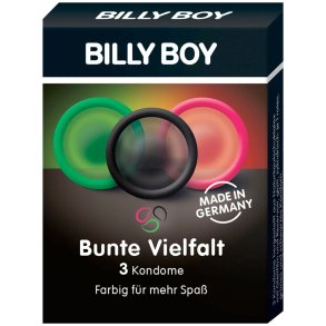 Billy Boy Condoms Bunte Vielfalt 52 mm. 3 stykker.