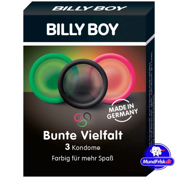 Billy Boy Kondome Bunte Vielfalt 52 mm. 3 Stk.