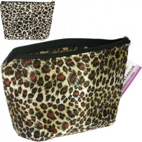Kosmetikk- og toalettmappe - Leopard-look