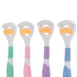 Kshore kombinerad tungskrapa och tungborste