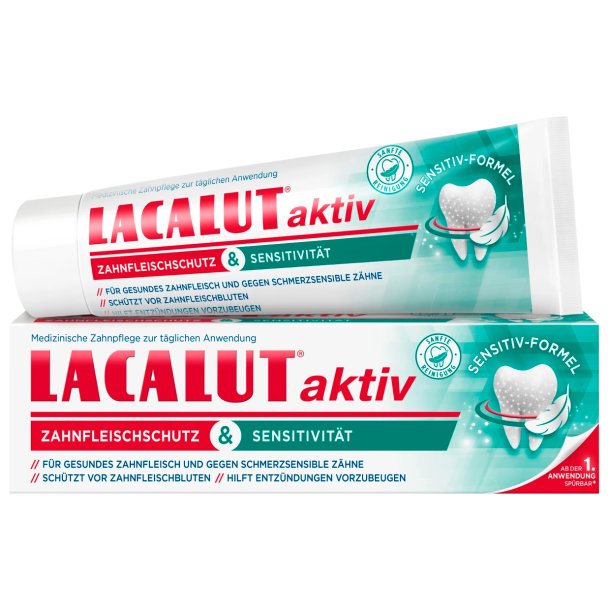 Lacalut Active Tannkrem Gum Protection &amp; Sensitivity 75 ml.