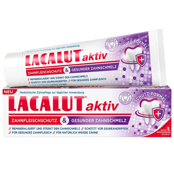 Lacalut Active Toothpaste Gum Protection &amp; Healthy Tand Emalj