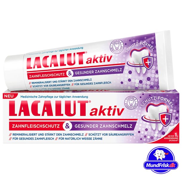 Lacalut Aktiv Tandpasta Tandkdsbeskyttelse &amp; Sund Tandemalje