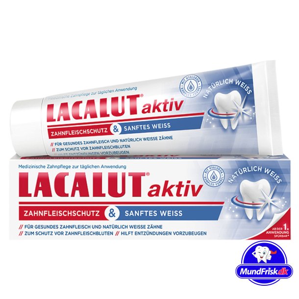 Tandpasta Flsom Tandkd Lacalut Aktiv Gum Protection &amp; Gentle White