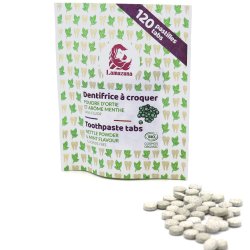 Lamazuna Tandkrmstabletter Green Fresh Nsselpulver &amp; Mintsmak 120 st.