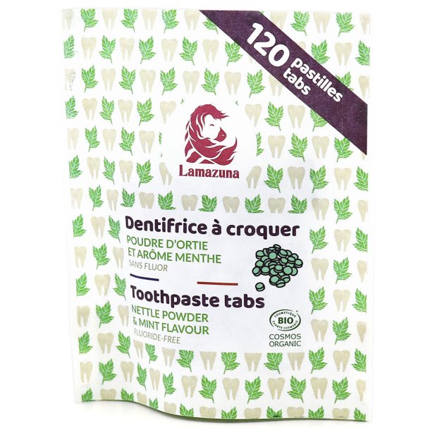 Lamazuna Tandkrmstabletter Green Fresh Nsselpulver &amp; Mintsmak 120 st.