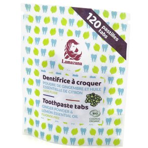 Lamazuna Tandkrmstabletter Ginger Powder & Citron