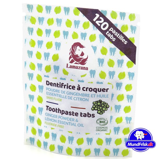 Lamazuna Tandpasta Tabletter Ingefrpulver &amp; Citron