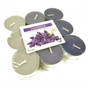 Duftlys 18 stk. Lavendel Fyrfadslys med duft