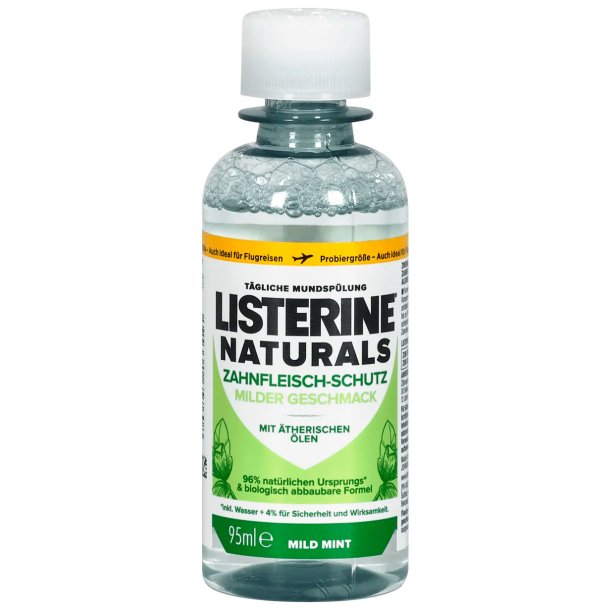 Listerine Mouthwash Naturals Mild Mint Reiseflaske 95 ml.