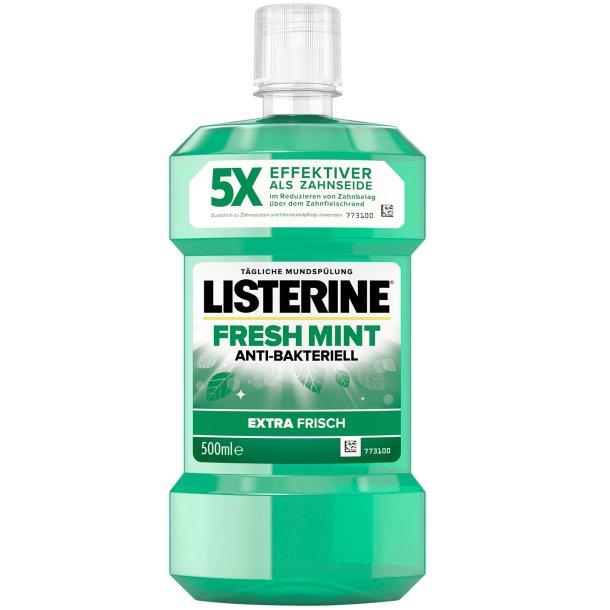 Listerine Munvatten Fresh Mint Anti-bakteriell 500 ml.