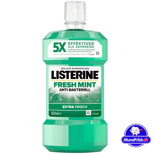 Listerine Mundwasser Fresh Mint Antibakteriell 500 ml.