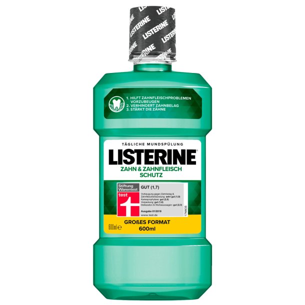 600 ml. Listerine Fresh Mint Munnvann - Tann + tannkjttbeskyttelse