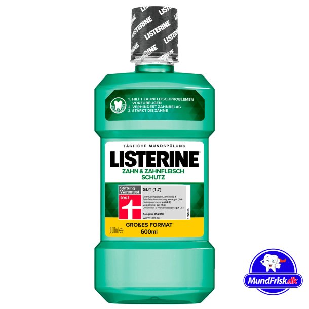 600 ml. Listerine Fresh Mint Mundskyl - Tand + Tandkdsbeskyttelse