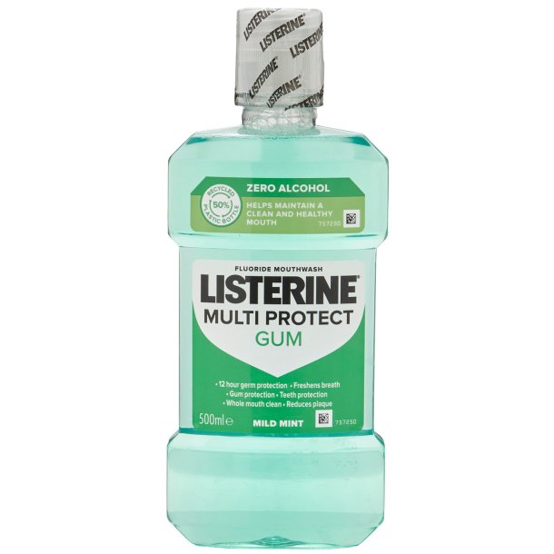 Listerine Munvatten Multi-Protect Gum Alkoholfritt 500 ml.