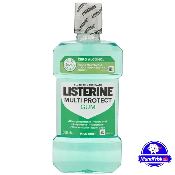 Listerine Munnvann Multi-Protect Gum Alkoholfri 500 ml.