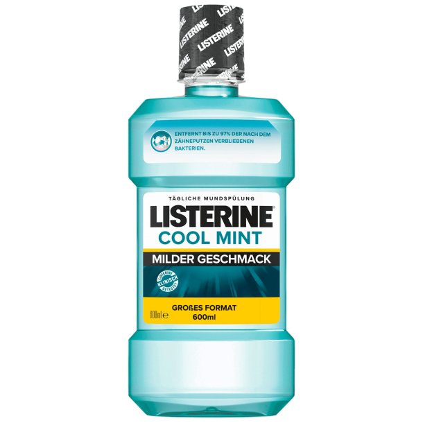 600 ml. Listerine Cool Mint Mildere smak
