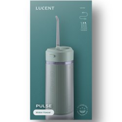 Lucent Pulse Water Flosser � Kabellose Munddusche mit 3 Düsen und USB-C