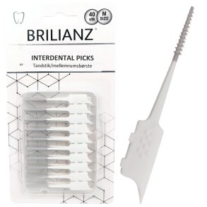 Soft Rubber Toothpicks BRILLIANZ Interdental MEDIUM