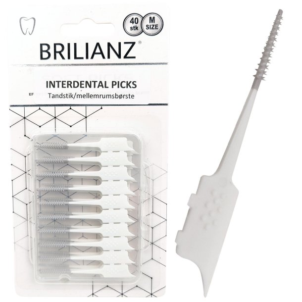 Soft Rubber Toothpicks BRILLIANZ Interdental MEDIUM