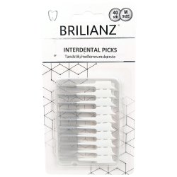 Soft Rubber Toothpicks BRILLIANZ Interdental MEDIUM