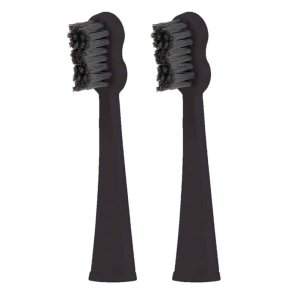 Svarta borsthuvuden fr Megasmile Sonic Black Whitening Elektrisk tandborste