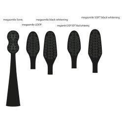 Pink Brstehoveder Til Megasmile Sonic Black Whitening El-tandbrste